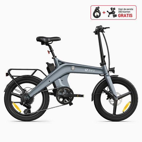 DYU T1 20 Inch Opvouwbare Elektrische Fiets DYU T1 20 Inch Opvouwbare Elektrische Fiets