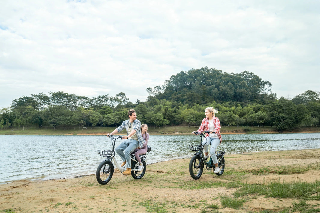 DYU C9 e-bike op Nederlandse route voor bandenspanning en comfort