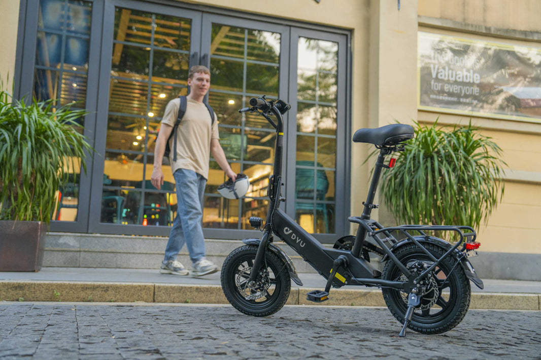 "Introducing the DYU C3: Transform Your Urban Travel with Our Latest Electric Folding Bike!