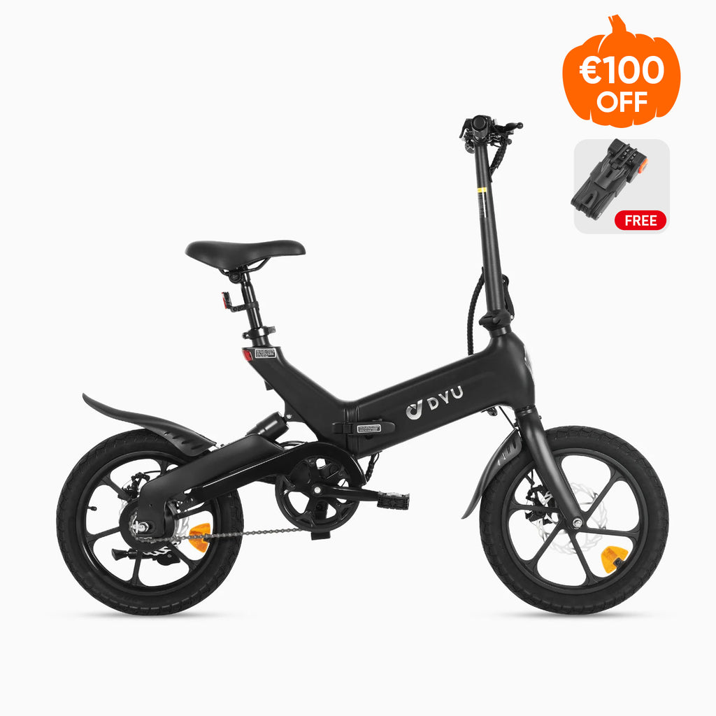 DYU A16 16 inch volledig opvouwbare elektrische fiets