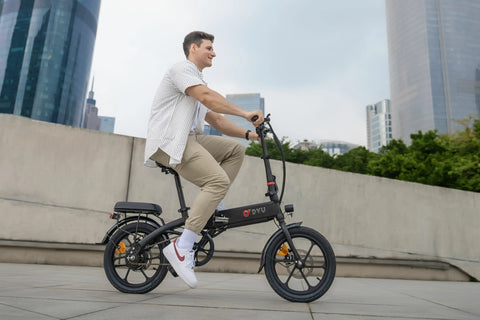 DYU A1F Pro 16 Inch Volledig Opvouwbare Elektrische Fiets