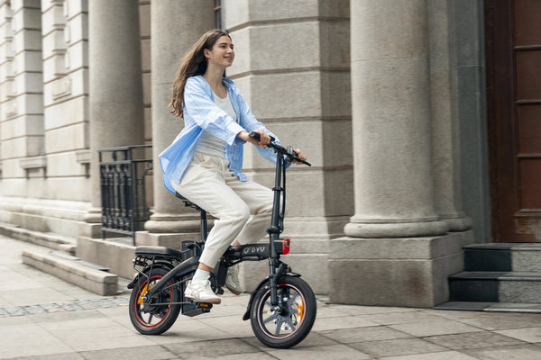 DYU A5 14 Inch Volledig Opvouwbare Elektrische Fiets