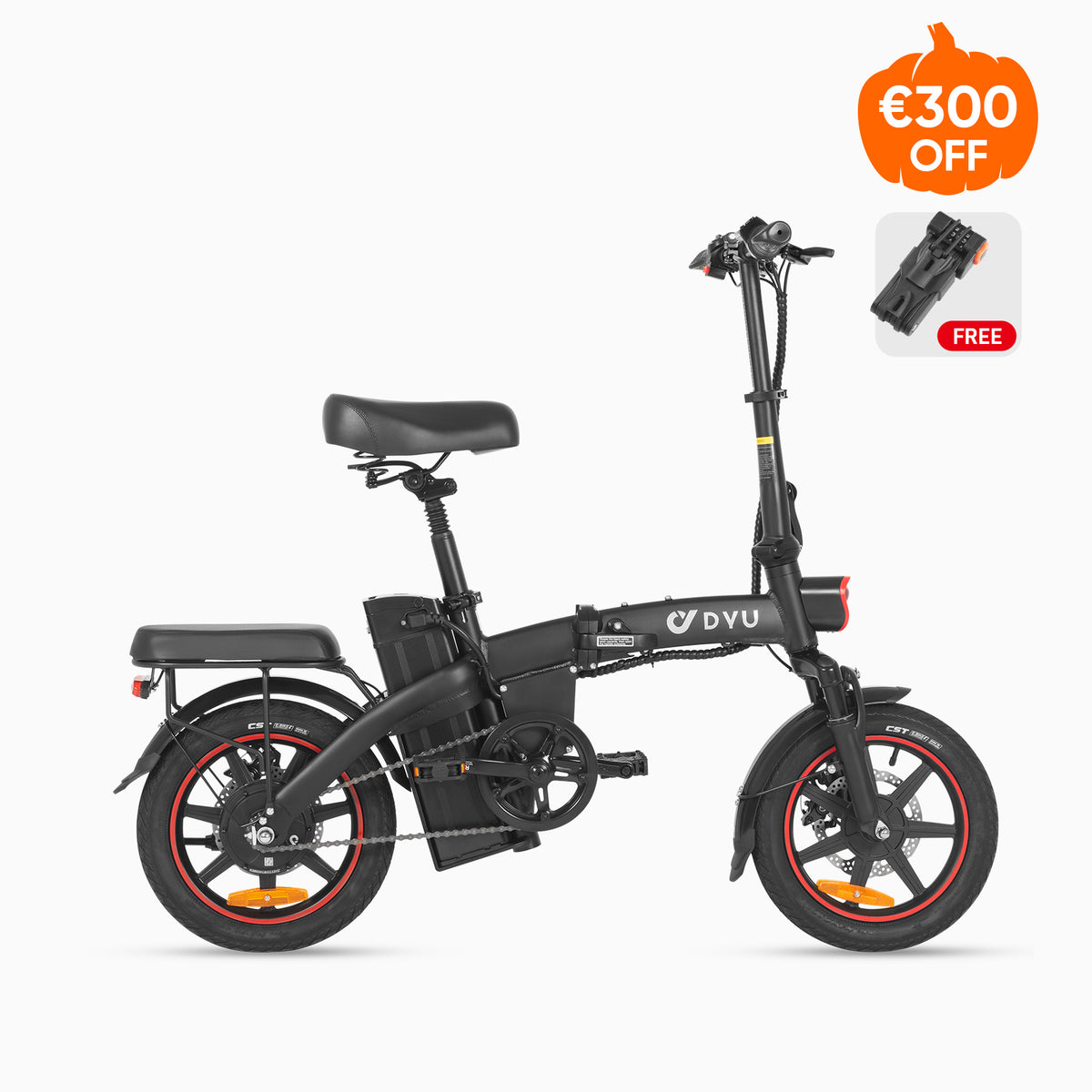 DYU A5 14 Inch Full Foldable Electric Bike