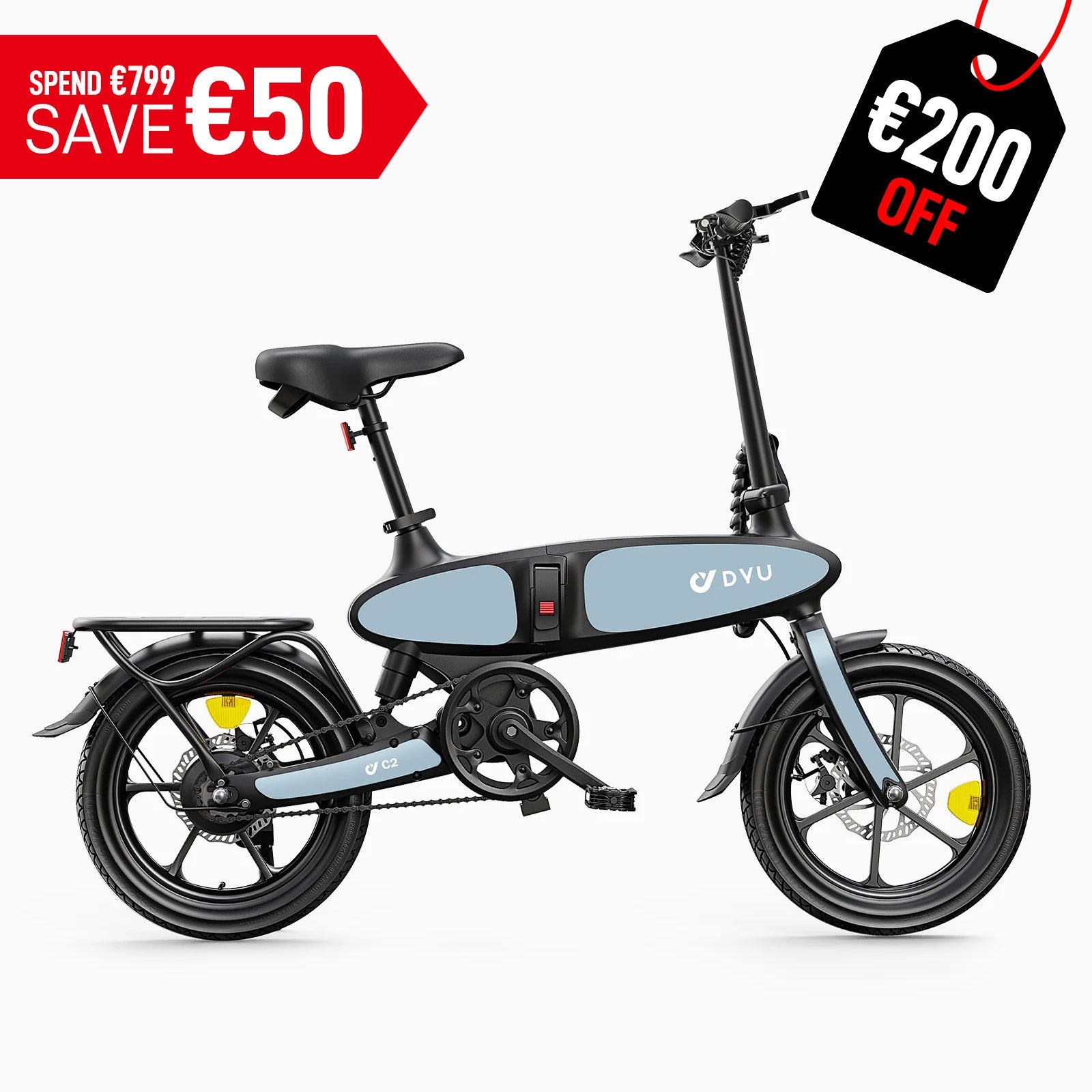 DYU C2 16 Inch Full Folding Electric Bike