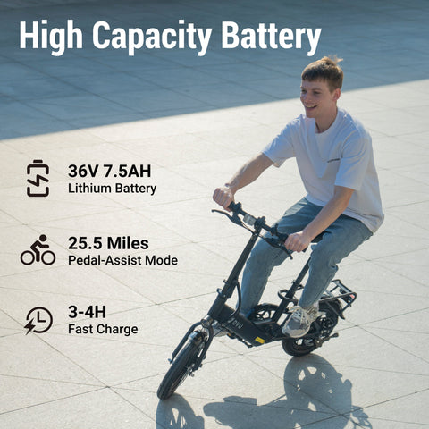 DYU C3 14 Inch Folding Ebike