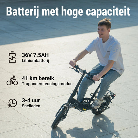 DYU C3 14 Inch Opvouwbare E-bike