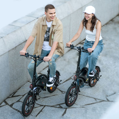 DYU D3F 14 Inch Mini Opvouwbare Elektrische Fiets