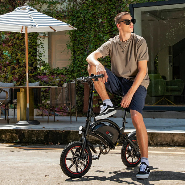 DYU D3S 14 Inch Mini Opvouwbare Elektrische Fiets