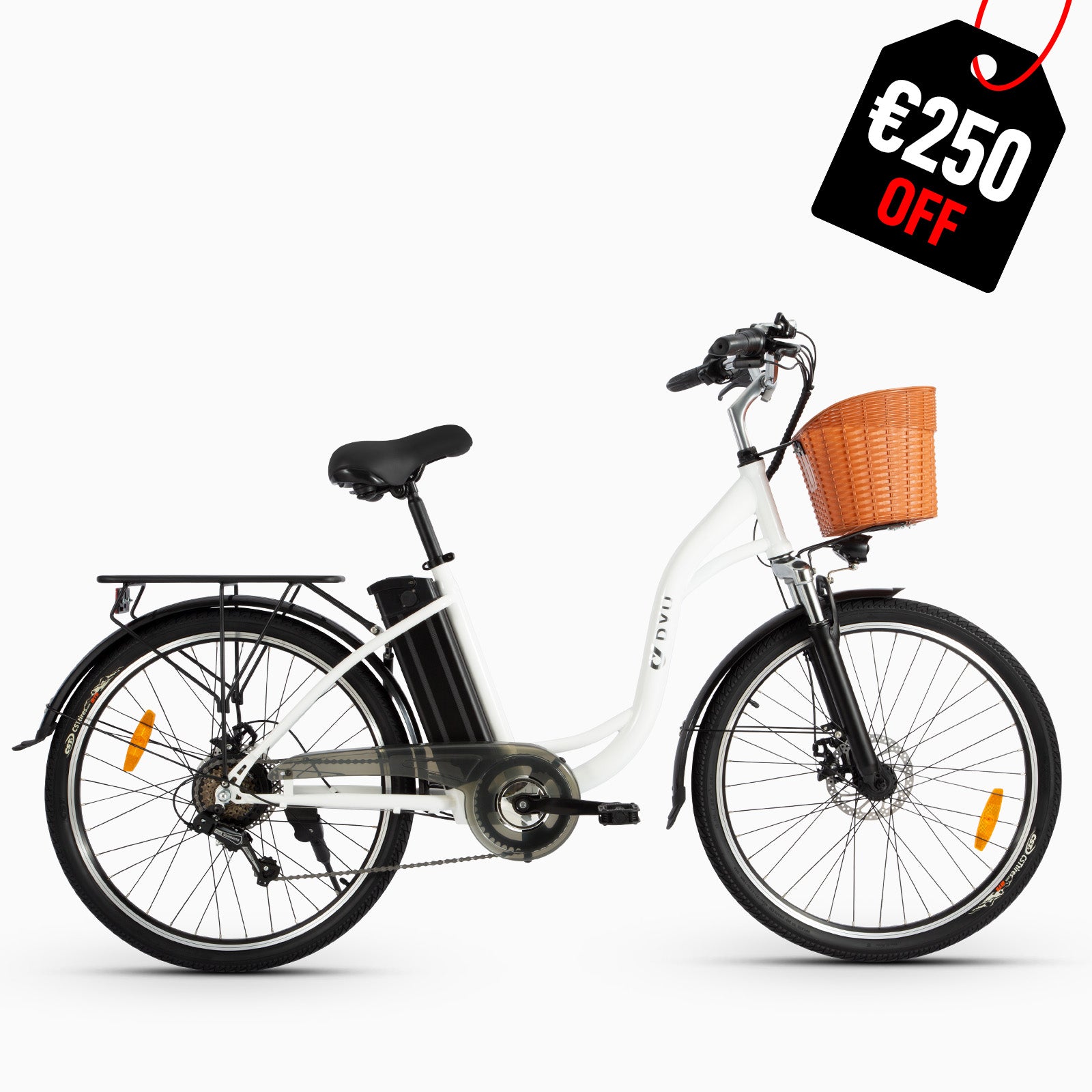 DYU C6 26 inch elektrische stadsfiets