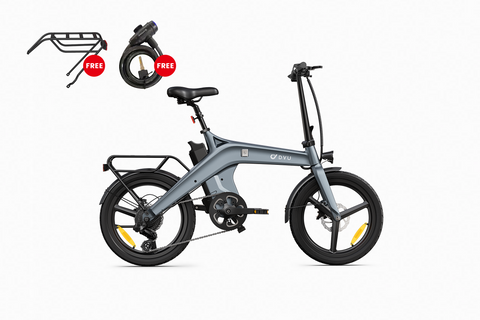 DYU T1 20 Inch Opvouwbare Elektrische Fiets